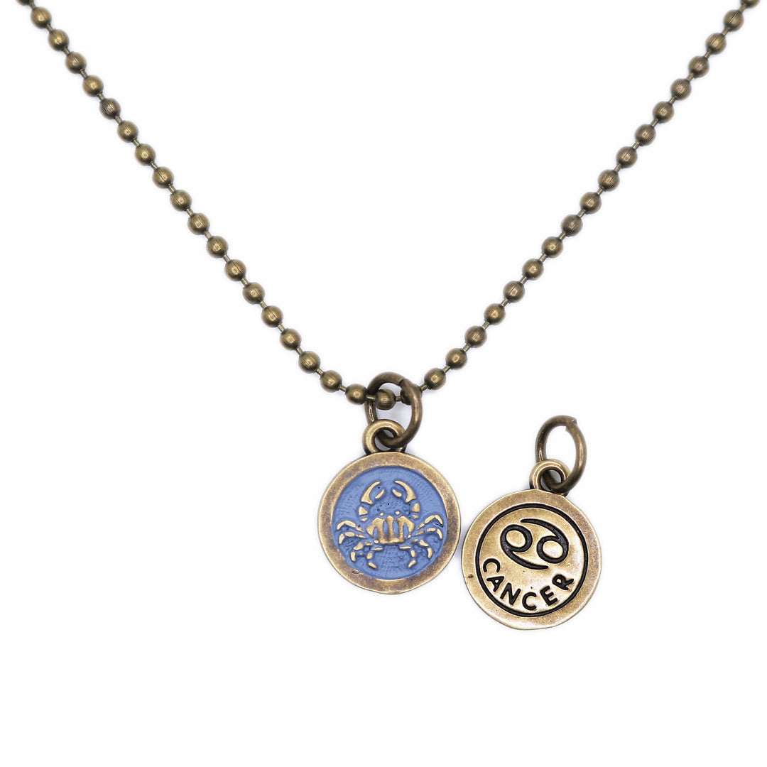Cancer Zodiac Charm (available with Bracelet or Necklace)