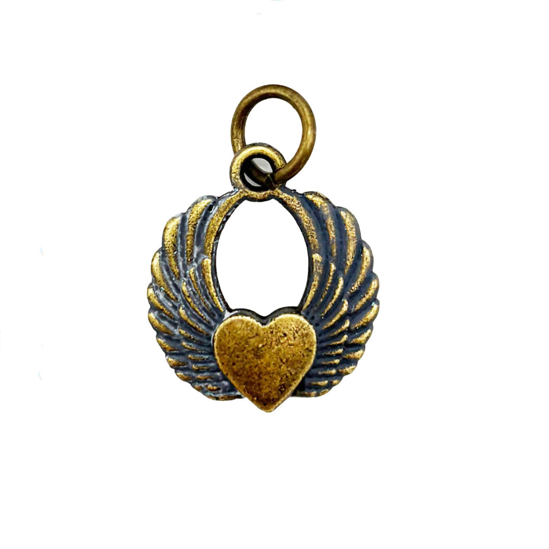 Winged Heart Charm (available with bracelet or necklace)
