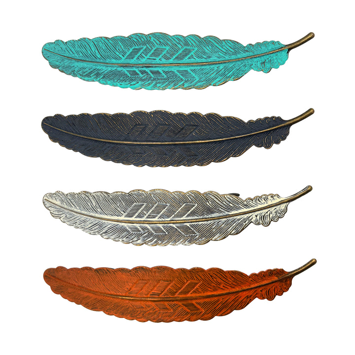 Feather Quill Boho Barrette