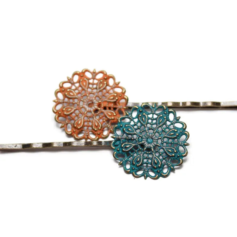 Darling Doily Filigree Bobby Pins