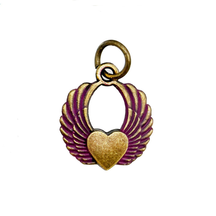 Winged Heart Charm (available with bracelet or necklace)