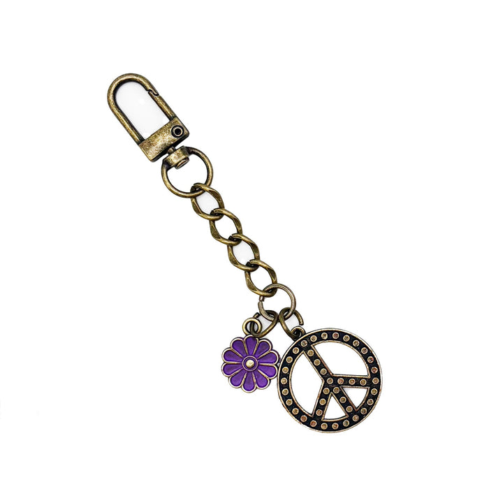 Peace Sign Bag Charm