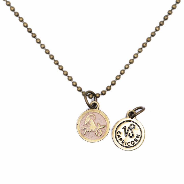 Capricorn Zodiac Charm (available with Bracelet or Necklace)