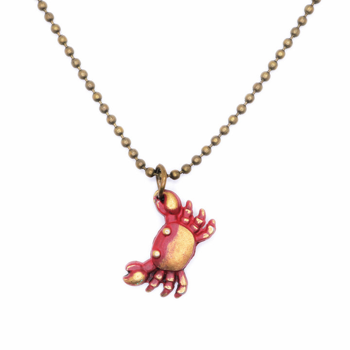 Crab Charm (available with Bracelet or Necklace)