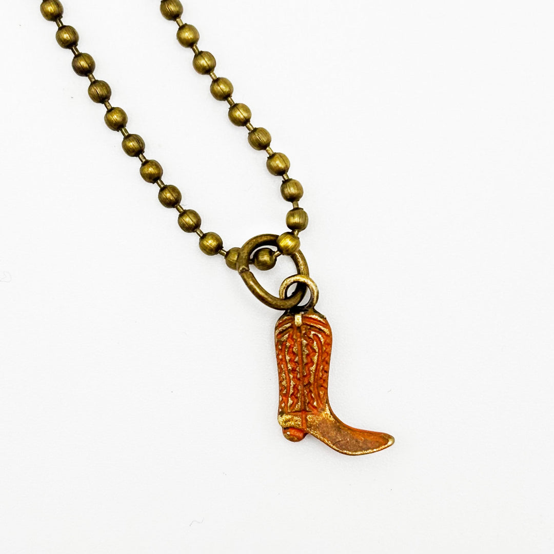 Cowboy Boot Charm (available with Bracelet or Necklace)