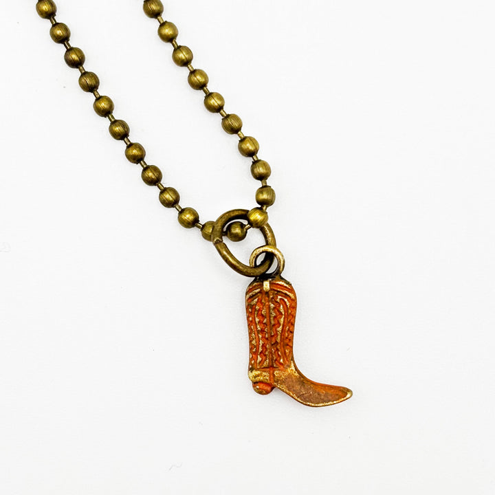 Cowboy Boot Charm (available with Bracelet or Necklace)