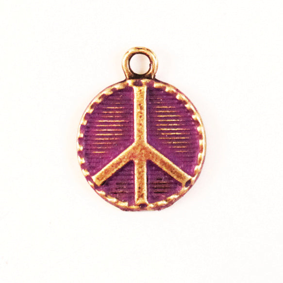 Peace Sign Charm (available with Bracelet or Necklace)