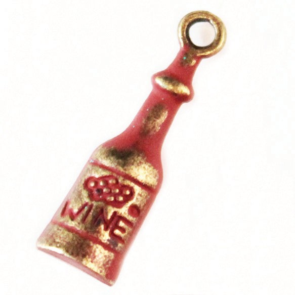 Wine Bottle Charm (available with Bracelet or Necklace)
