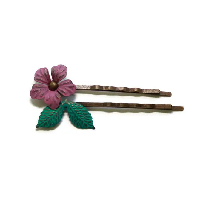 Perfect Bloom Flower Bobby Pins Set of 2