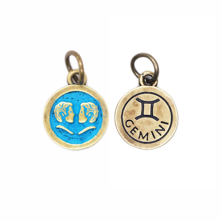 Gemini Zodiac Charm (available with Bracelet or Necklace)