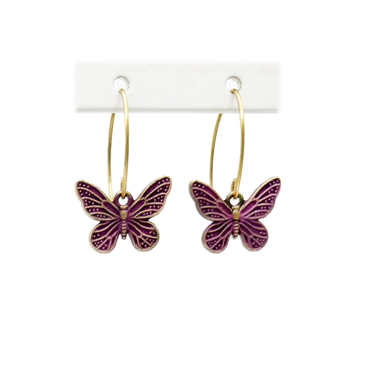 Butterfly Charm Earrings