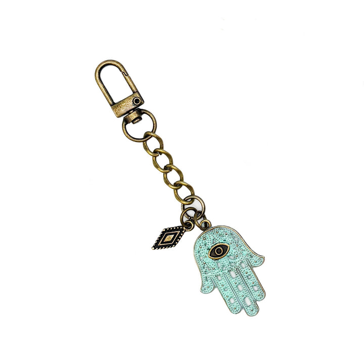 Hamsa Protective Bag Charm Keychain