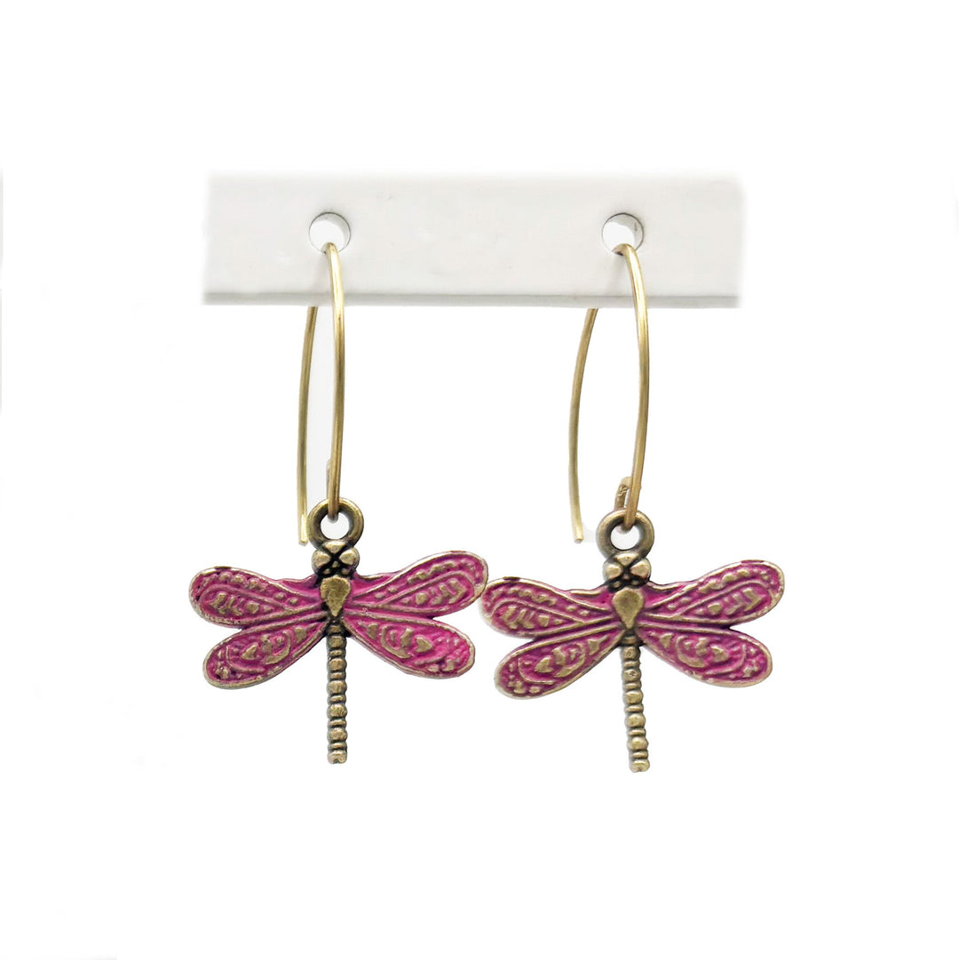Dragonfly Charm Earrings