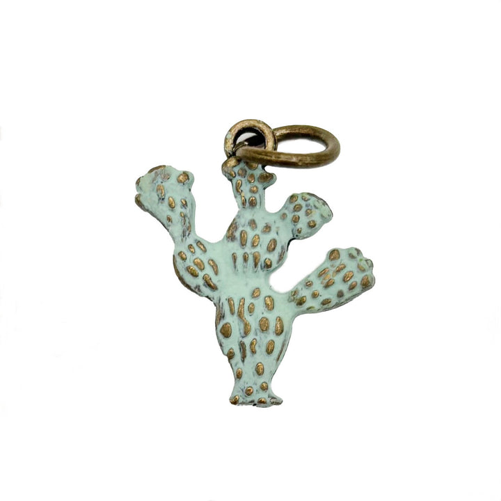 Prickly Pear Cactus Charm (available with Bracelet or Necklace)