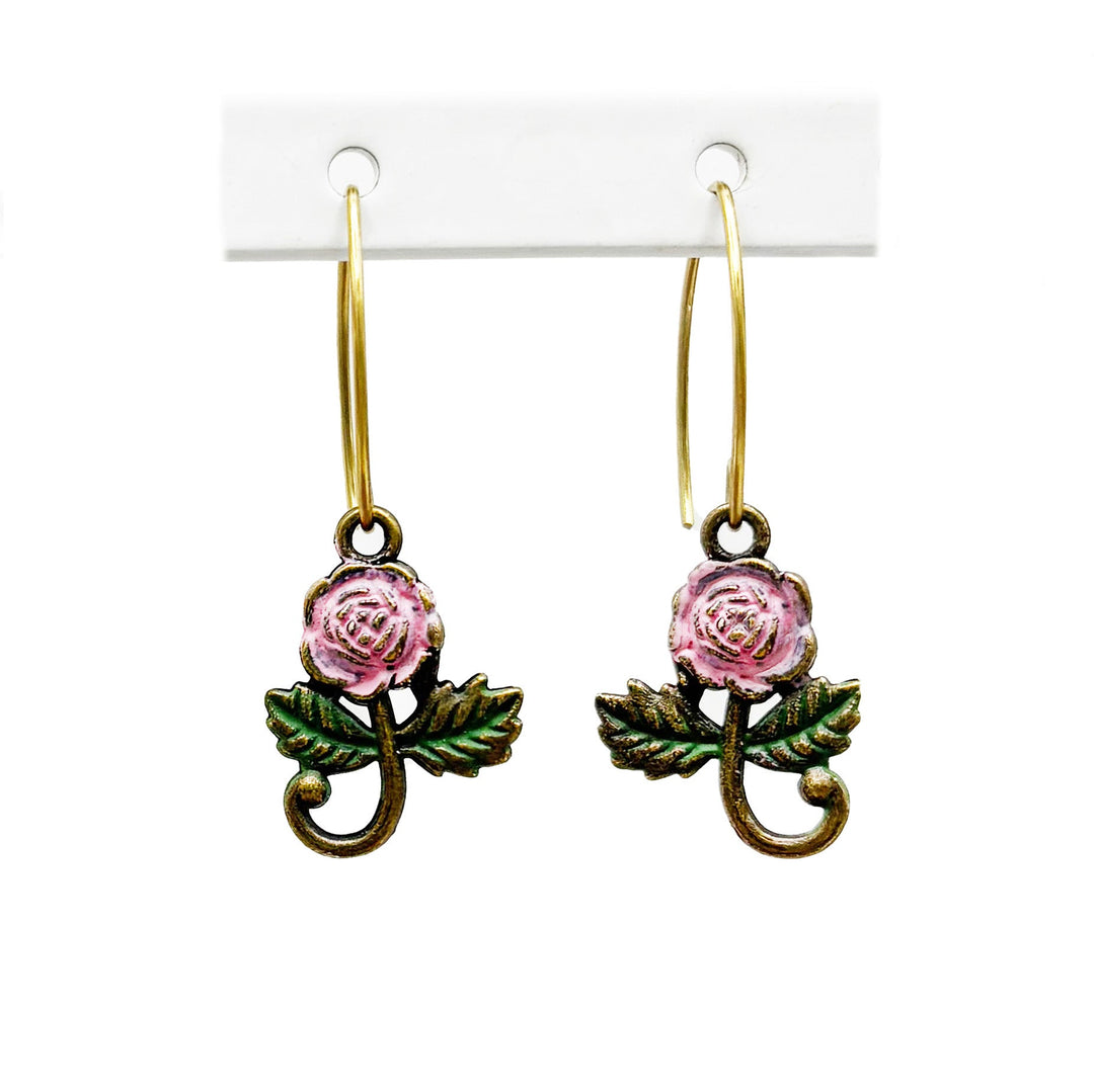 Rose Charm Earrings