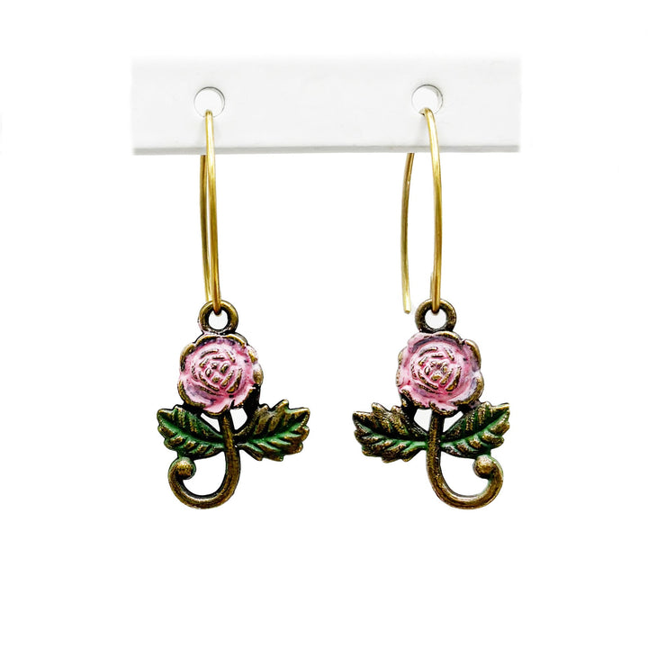 Rose Charm Earrings