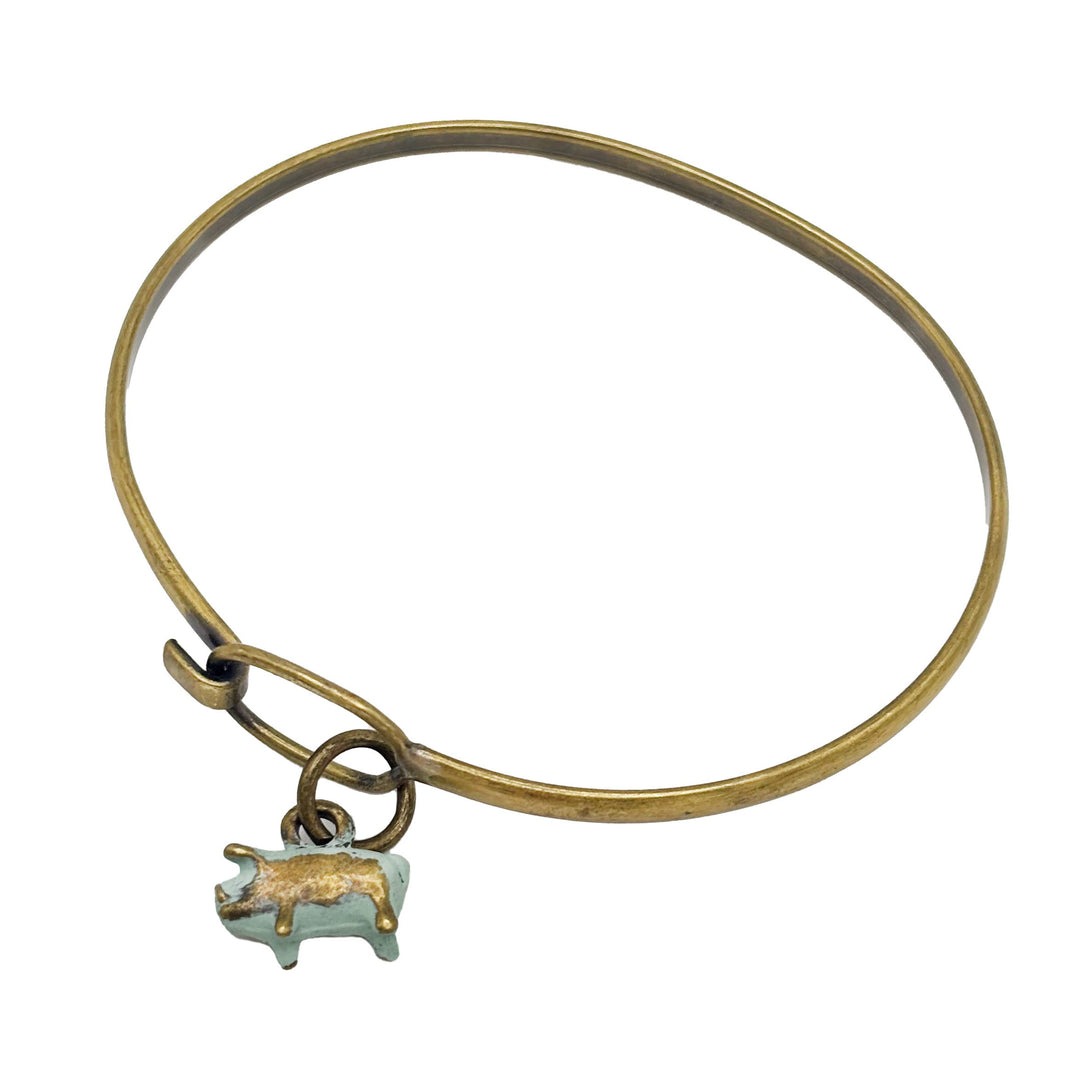 Pig Charm (available with Bracelet or Necklace)