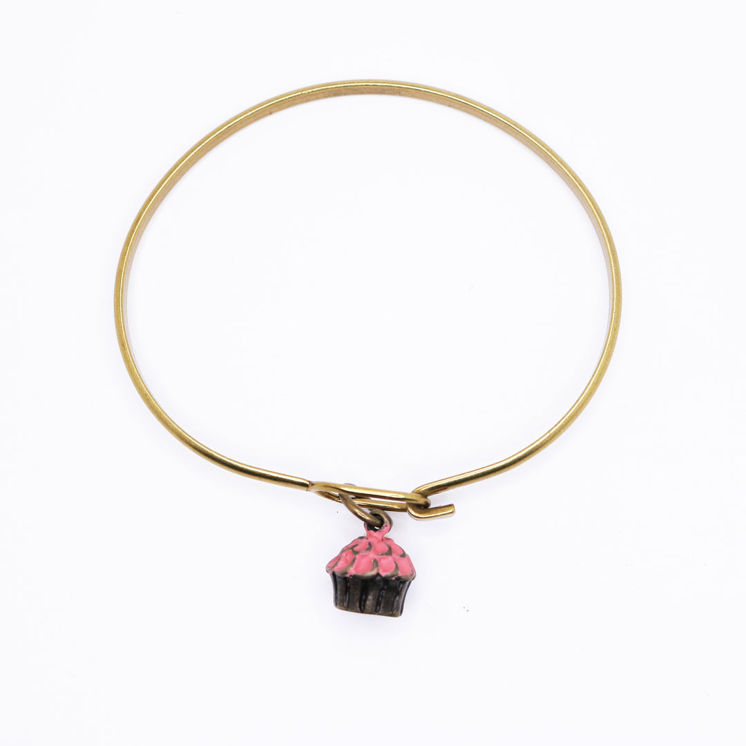 Cupcake Charm (available with Bracelet or Necklace)