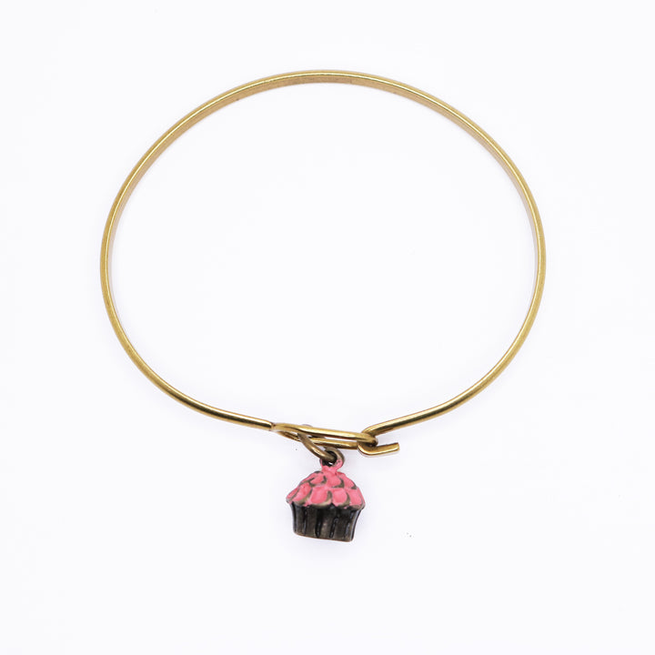 Cupcake Charm (available with Bracelet or Necklace)