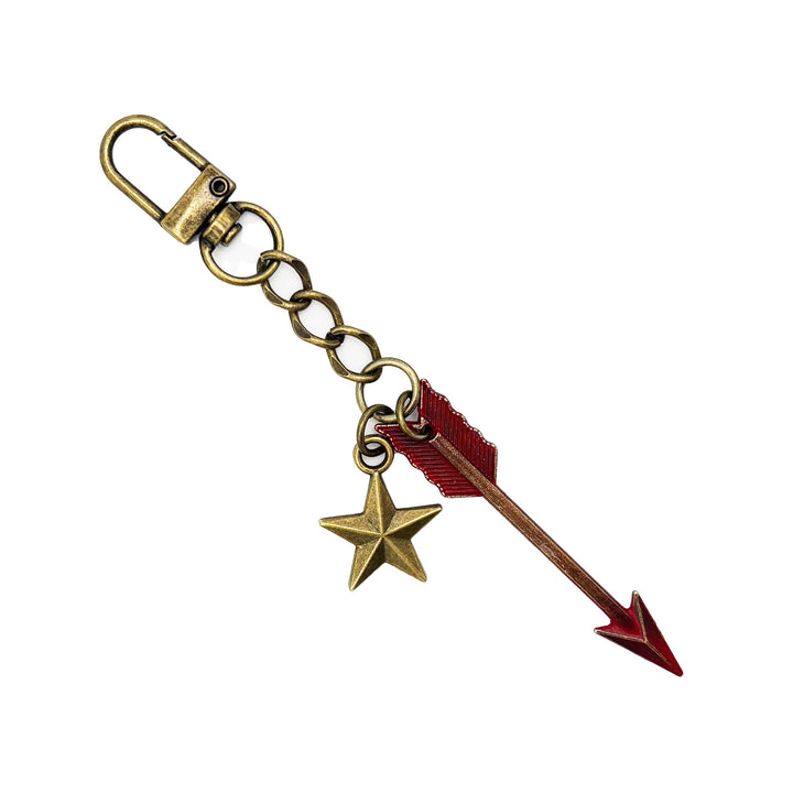 On Target Arrow & Star Bag Charm or Keychain