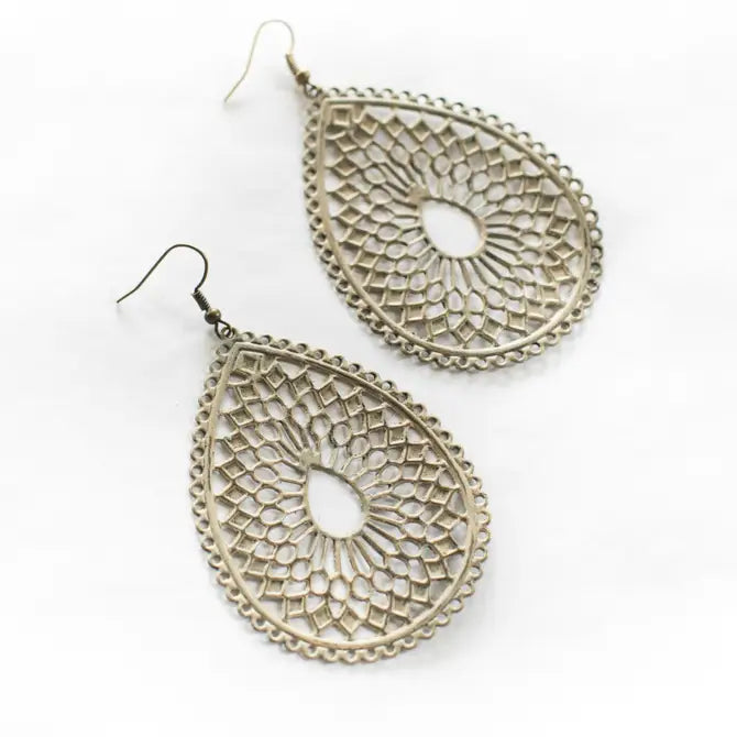 Voyage Statement Filigree Earrings