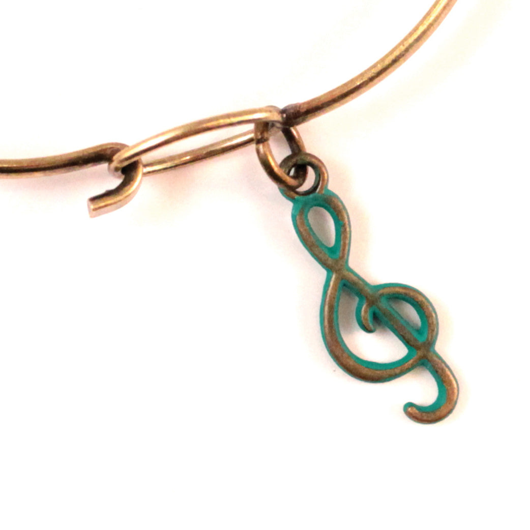 Treble Clef Charm (available with Bracelet or Necklace)