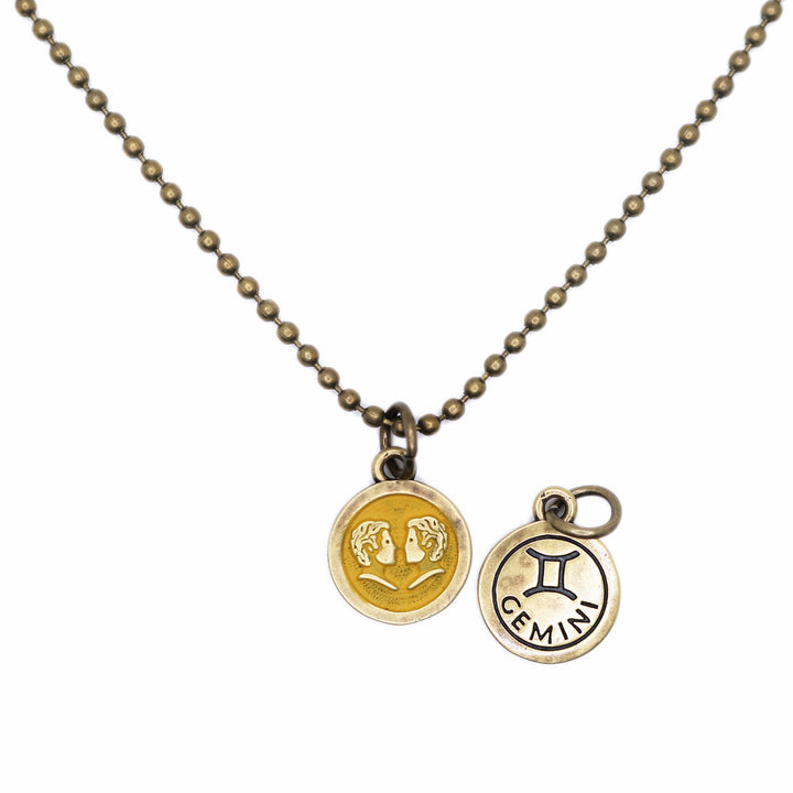 Gemini Zodiac Charm (available with Bracelet or Necklace)