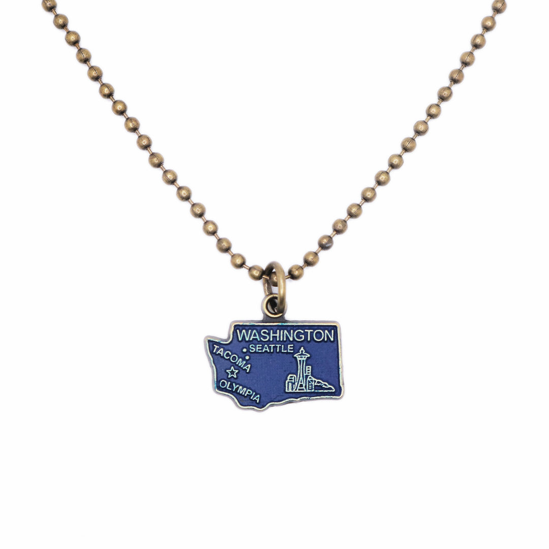 Washington State Charm (available with Bracelet or Necklace)