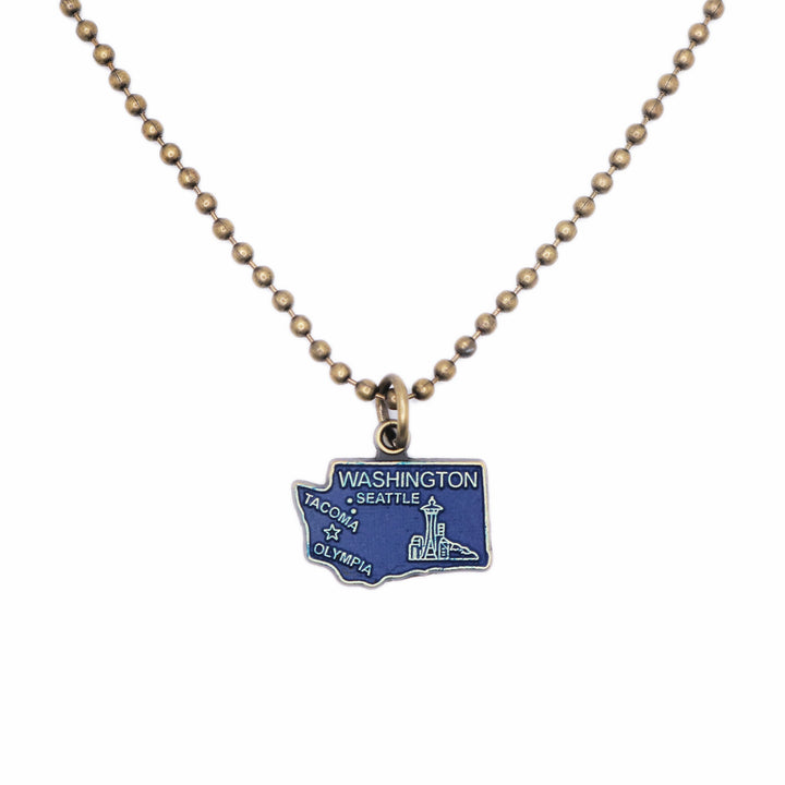 Washington State Charm (available with Bracelet or Necklace)