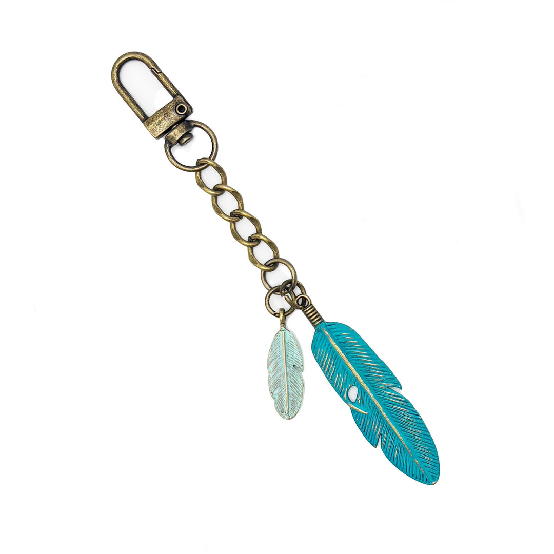 Western Feathers Boho Bag Charm/Keychain