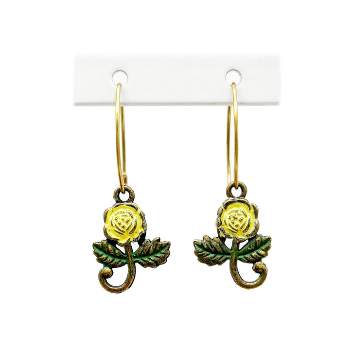 Rose Charm Earrings