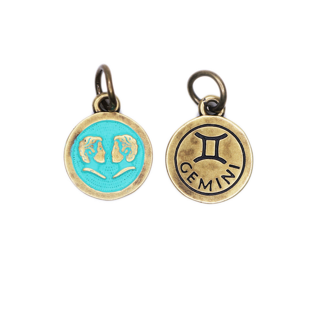 Gemini Zodiac Charm (available with Bracelet or Necklace)