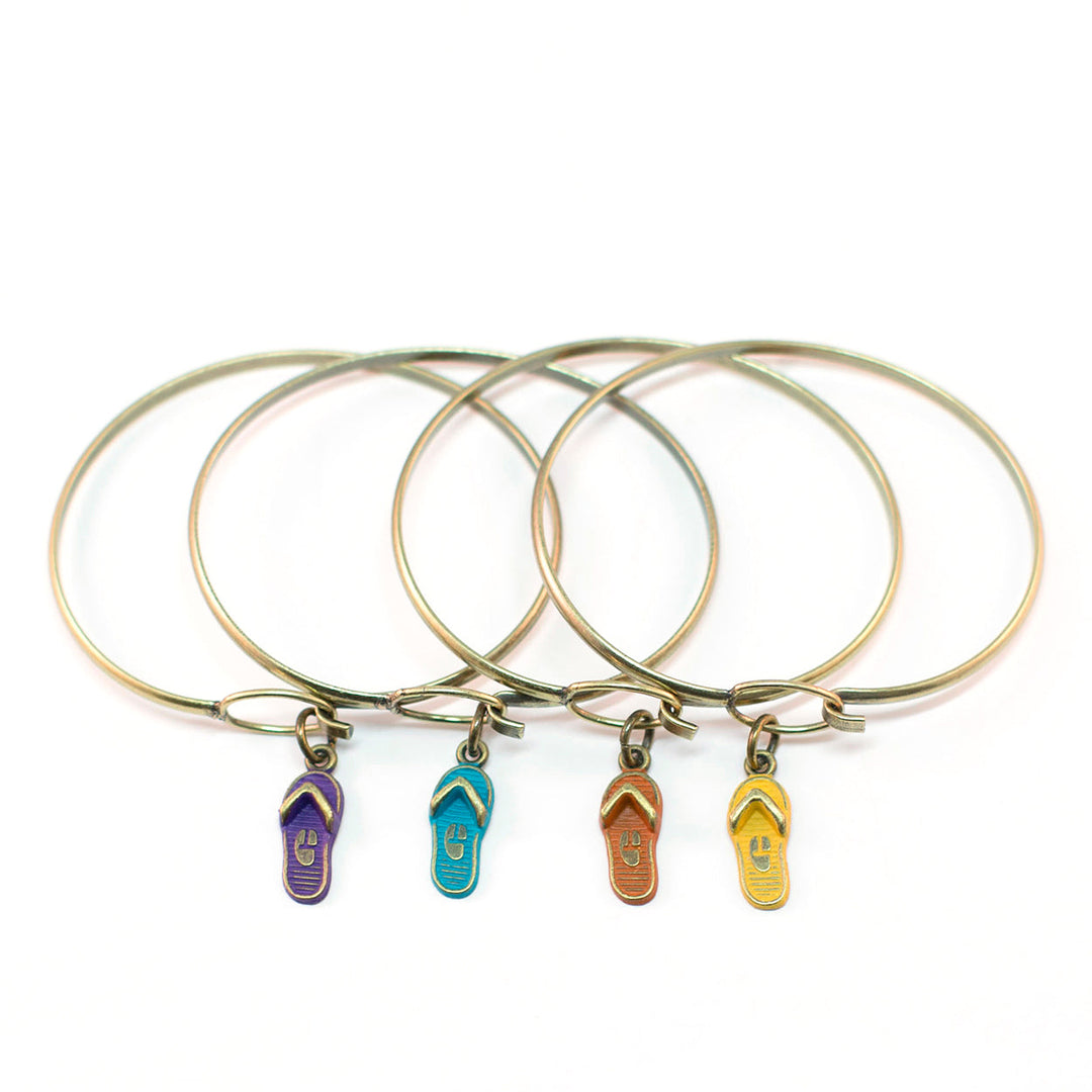 Flip Flop Charm (available with Bracelet or Necklace)