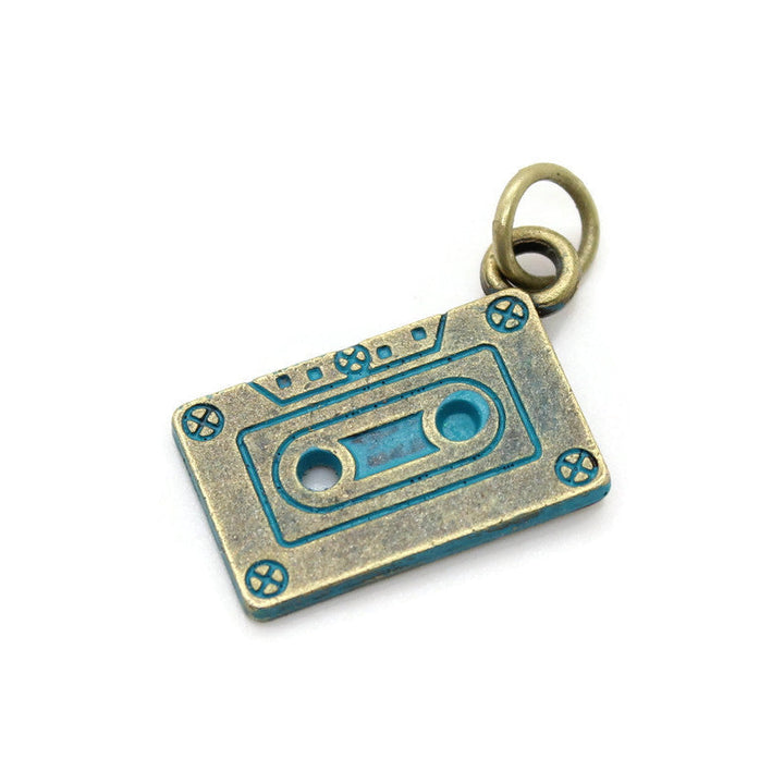 Mixed Tape Cassette Charm (available with Bracelet or Necklace)