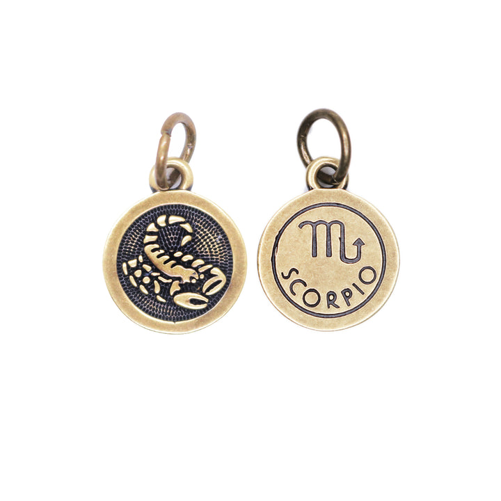Scorpio Zodiac Charm (available with Bracelet or Necklace)