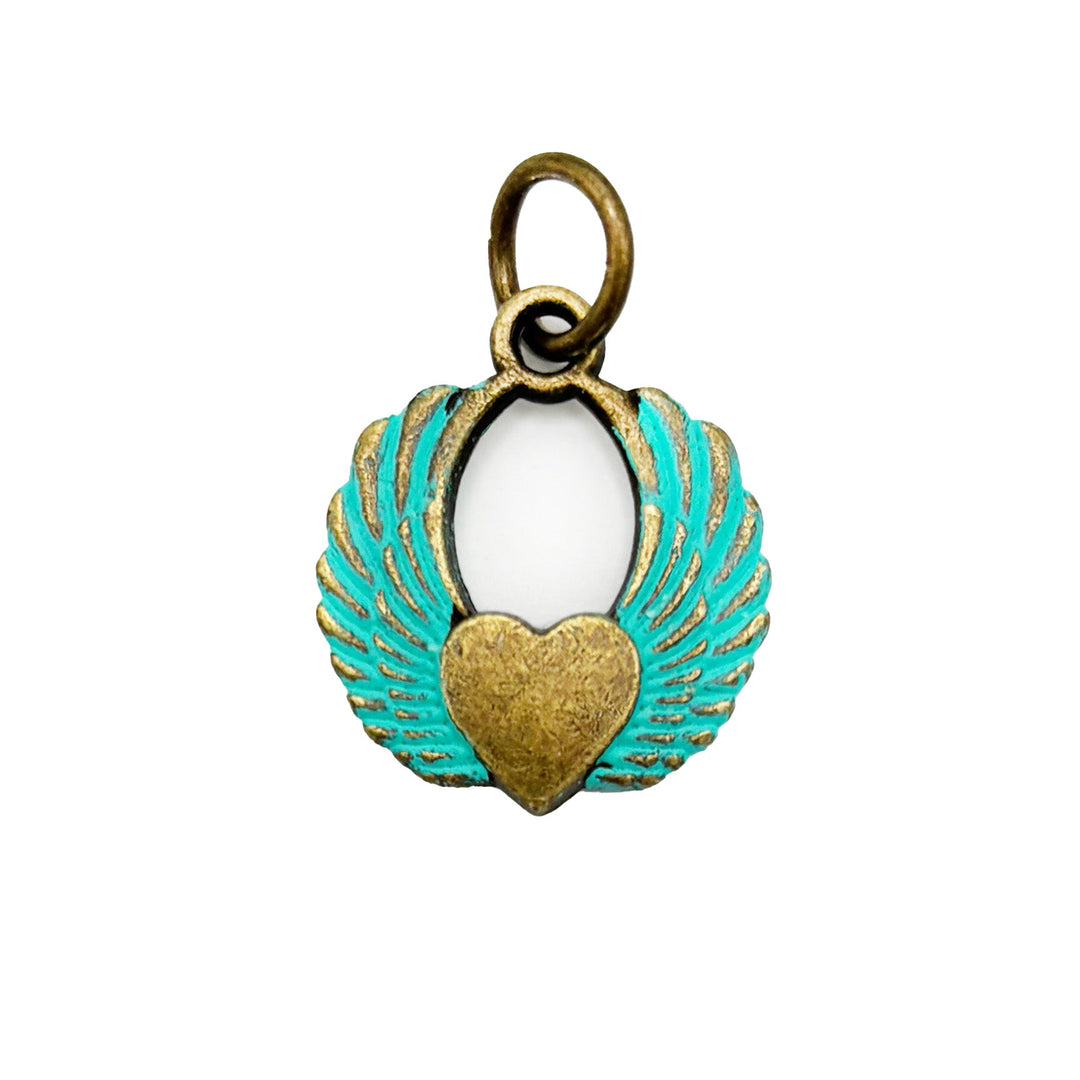 Winged Heart Charm (available with bracelet or necklace)