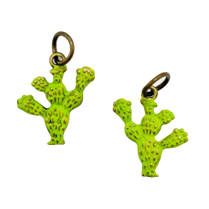 Prickly Pear Cactus Charm (available with Bracelet or Necklace)
