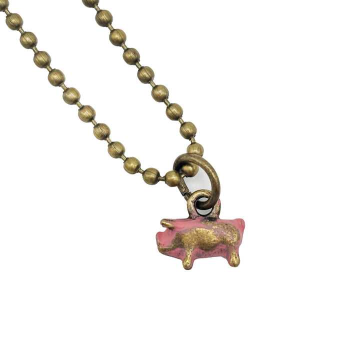 Pig Charm (available with Bracelet or Necklace)