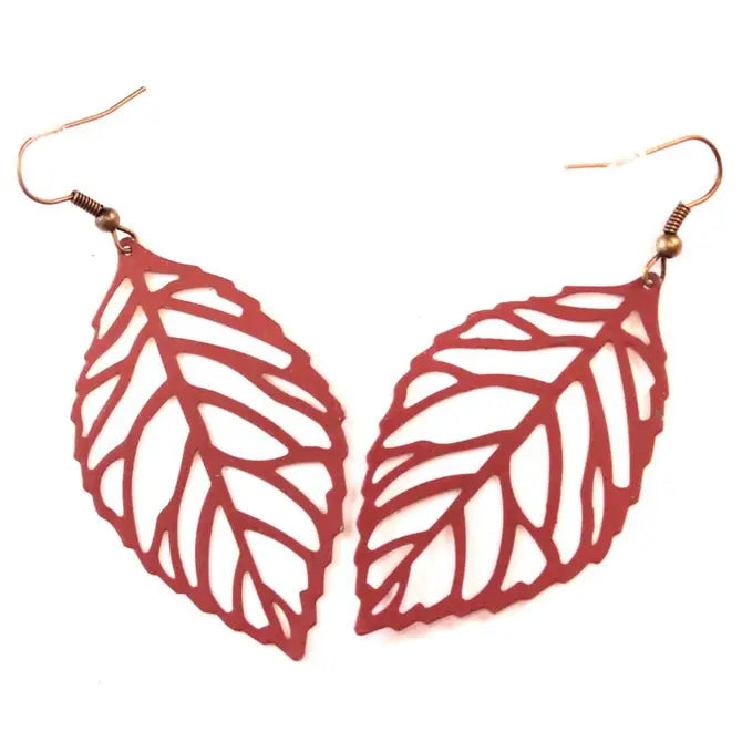 Tree Hugger Leaf Earrings
