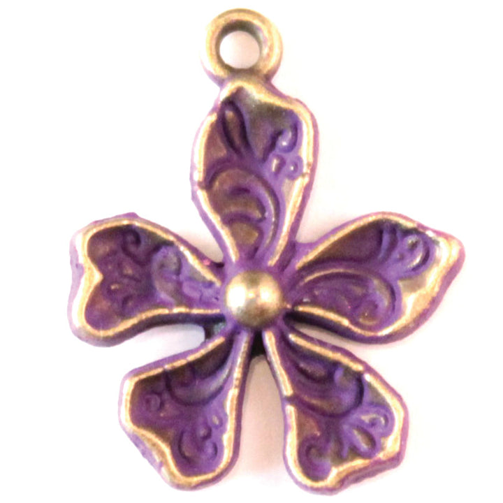 Hibiscus Tropical Flower Charm (available with Bracelet or Necklace)