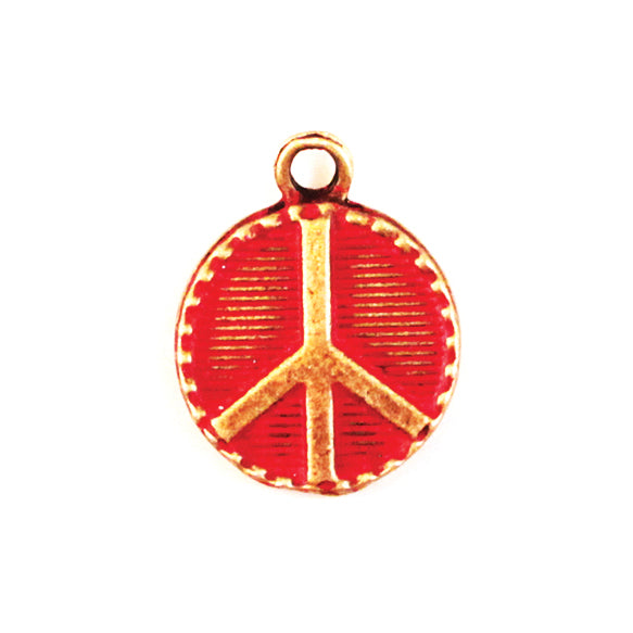 Peace Sign Charm (available with Bracelet or Necklace)