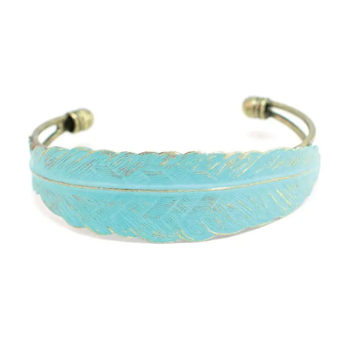 Feather Quill Cuff Bracelet