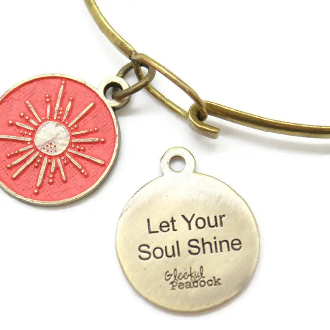 Let Your Soul Shine Token (available with Bracelet or Necklace)
