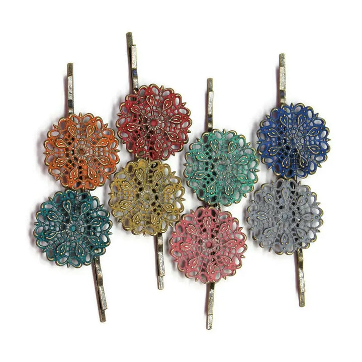 Darling Doily Filigree Bobby Pins