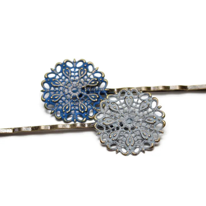 Darling Doily Filigree Bobby Pins