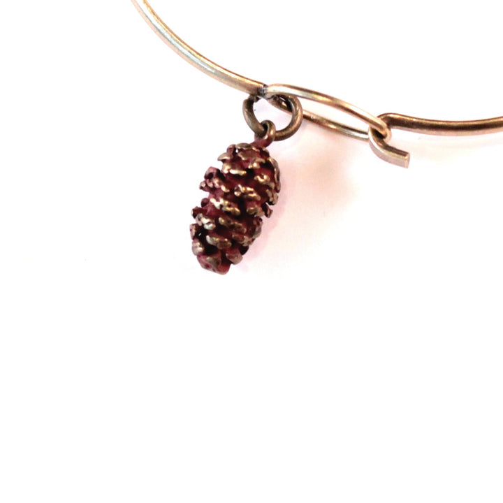Pine Cone Charm (available with Bracelet or Necklace)