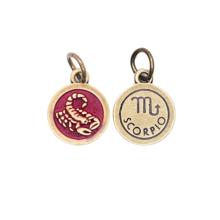 Scorpio Zodiac Charm (available with Bracelet or Necklace)