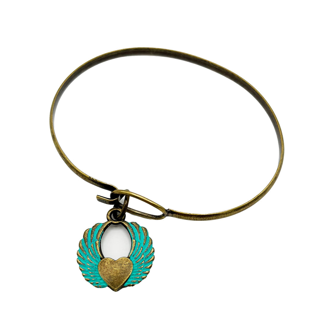 Winged Heart Charm (available with bracelet or necklace)