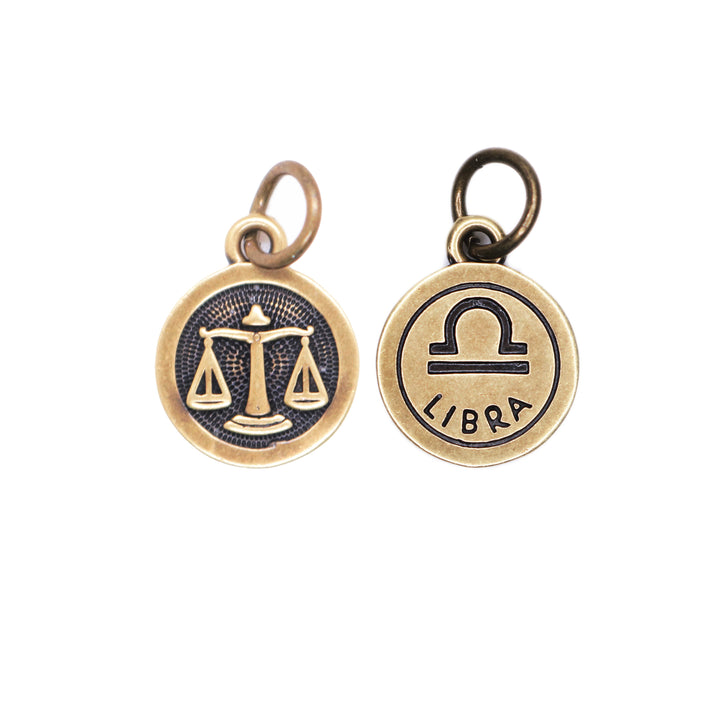 Libra Zodiac Charm (available with Bracelet or Necklace)