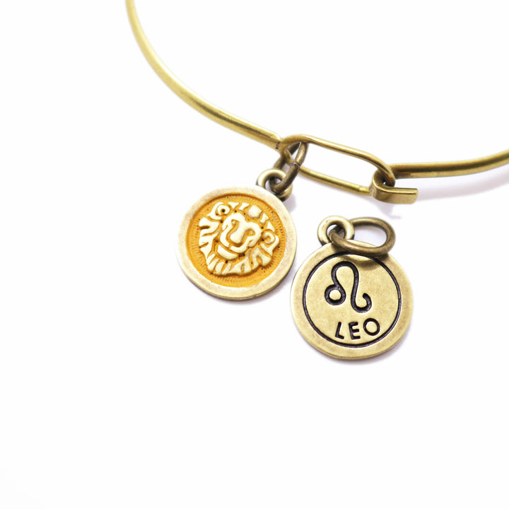 Leo Zodiac Charm (available with Bracelet or Necklace)